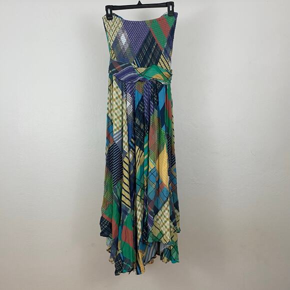 Free People Samara Smocked Maxi Dress - Light Combo - Size Small - Picture 4 of 12